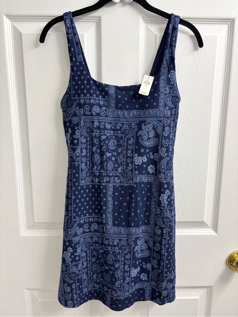 Aerie Offline Athletic Dress Navy Blue Print Small NWT Built In Shorts